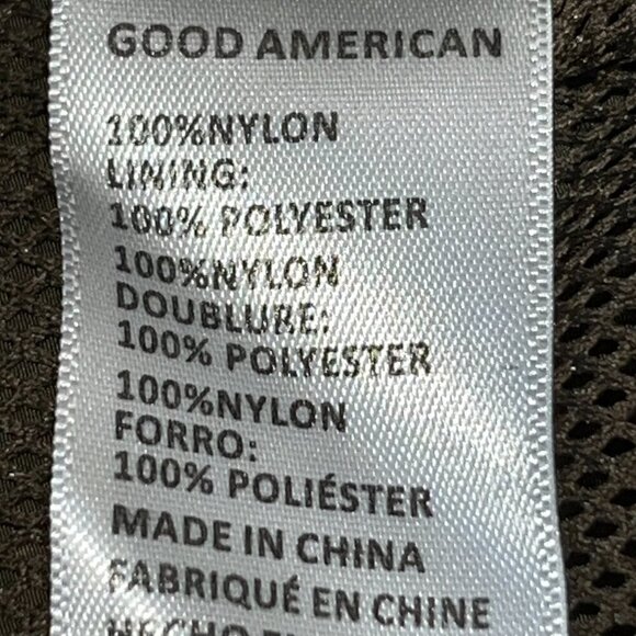 GOOD AMERICAN NYLON PARACHUTE CARGO JOGGER PANTS Chocolate Brown Size 2 = Medium - Picture 12 of 15